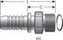 G20225-0808 by GATES - Hydraulic Coupling/Adapter - Male Flat-Face O-Ring (GlobalSpiral)