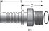 G20225-0808X by GATES - Hydraulic Coupling/Adapter - Male Flat-Face O-Ring (GlobalSpiral)