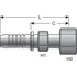 G20230-1210X by GATES - Hydraulic Coupling/Adapter - Female Flat-Face O-Ring Swivel (GlobalSpiral)