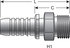 G20715-1225 by GATES - Hydraulic Coupling/Adapter - Male DIN 24 Cone - Heavy Series (GlobalSpiral)