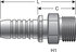 G20715-2038 by GATES - Hydraulic Coupling/Adapter - Male DIN 24 Cone - Heavy Series (GlobalSpiral)