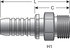 G20715-1220 by GATES - Hydraulic Coupling/Adapter - Male DIN 24 Cone - Heavy Series (GlobalSpiral)