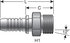 G20735-1222 by GATES - Hydraulic Coupling/Adapter - Male Kobelco GAZ - Male French GAZ (GlobalSpiral)