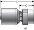 G25110-0402 by GATES - Hydraulic Coupling/Adapter - Female Pipe (NPTF - w/o 30 Cone Seat) (MegaCrimp)
