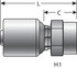 G25110-0608 by GATES - Hydraulic Coupling/Adapter - Female Pipe (NPTF - w/o 30 Cone Seat) (MegaCrimp)