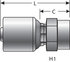 G25110-0604 by GATES - Female Pipe (NPTF - Without 30 Cone Seat) (MegaCrimp)