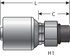 G25120-0405 by GATES - Hydraulic Coupling/Adapter - Male O-Ring Boss (MegaCrimp)