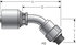 G25126-0606 by GATES - Hydraulic Coupling/Adapter - Male O-Ring Boss Swivel - 45 Bent Tube (MegaCrimp)