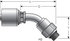 G25126-0608 by GATES - Hydraulic Coupling/Adapter - Male O-Ring Boss Swivel - 45 Bent Tube (MegaCrimp)