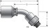 G25126-0808X by GATES - Hydraulic Coupling/Adapter - Male O-Ring Boss Swivel - 45 Bent Tube (MegaCrimp)