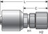 G25170-0405 by GATES - Hydraulic Coupling/Adapter - Female JIC 37 Flare Swivel (MegaCrimp)