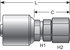 G25170-0610 by GATES - Hydraulic Coupling/Adapter - Female JIC 37 Flare Swivel (MegaCrimp)