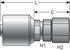 G25170-0605X by GATES - Hydraulic Coupling/Adapter - Female JIC 37 Flare Swivel (MegaCrimp)