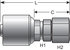 G25170-1010 by GATES - Hydraulic Coupling/Adapter - Female JIC 37 Flare Swivel (MegaCrimp)