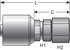 G25170-0812 by GATES - Hydraulic Coupling/Adapter - Female JIC 37 Flare Swivel (MegaCrimp)