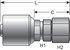 G25170-0816 by GATES - Female JIC 37 Flare Swivel (MegaCrimp)