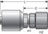 G25170-1012X by GATES - Hydraulic Coupling/Adapter - Female JIC 37 Flare Swivel (MegaCrimp)