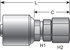 G25170-1014X by GATES - Hydraulic Coupling/Adapter - Female JIC 37 Flare Swivel (MegaCrimp)