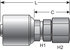 G25170-1214X by GATES - Hydraulic Coupling/Adapter - Female JIC 37 Flare Swivel (MegaCrimp)