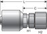 G25170-1612 by GATES - Hydraulic Coupling/Adapter - Female JIC 37 Flare Swivel (MegaCrimp)
