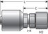 G25170-1214 by GATES - Hydraulic Coupling/Adapter - Female JIC 37 Flare Swivel (MegaCrimp)