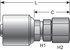 G25170-2024 by GATES - Hydraulic Coupling/Adapter - Female JIC 37 Flare Swivel (MegaCrimp)