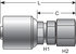 G25171-1614X by GATES - Hydraulic Coupling/Adapter - Female JIC 37 Flare Swivel (MegaCrimp)