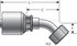 G25174-1612 by GATES - Hydraulic Coupling/Adapter- Female JIC 37 Flare Swivel- 45 Bent Tube (MegaCrimp)