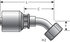 G25175-0606 by GATES - Hydraulic Coupling/Adapter- Female JIC 37 Flare Swivel- 45 Bent Tube (MegaCrimp)