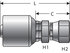 G25200-0404 by GATES - Hydraulic Coupling/Adapter - Female SAE 45 Flare Swivel (MegaCrimp)