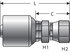 G25200-0406 by GATES - Hydraulic Coupling/Adapter - Female SAE 45 Flare Swivel (MegaCrimp)