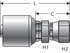 G25200-0808 by GATES - Hydraulic Coupling/Adapter - Female SAE 45 Flare Swivel (MegaCrimp)
