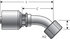 G25202-0405 by GATES - Hydraulic Coupling/Adapter- Female SAE 45 Flare Swivel- 45 Bent Tube (MegaCrimp)