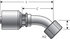 G25202-0810X by GATES - Hydraulic Coupling/Adapter- Female SAE 45 Flare Swivel- 45 Bent Tube (MegaCrimp)