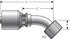 G25202-1212 by GATES - Hydraulic Coupling/Adapter- Female SAE 45 Flare Swivel- 45 Bent Tube (MegaCrimp)