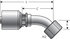 G25202-0606 by GATES - Hydraulic Coupling/Adapter- Female SAE 45 Flare Swivel- 45 Bent Tube (MegaCrimp)