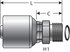 G25225-0606X by GATES - Hydraulic Coupling/Adapter - Male Flat-Face O-Ring (MegaCrimp)