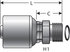 G25225-1012 by GATES - Hydraulic Coupling/Adapter - Male Flat-Face O-Ring (MegaCrimp)