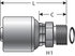 G25225-1012X by GATES - Hydraulic Coupling/Adapter - Male Flat-Face O-Ring (MegaCrimp)