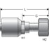 G25230-0808X by GATES - Hydraulic Coupling/Adapter - Female Flat-Face O-Ring Swivel (MegaCrimp)