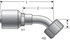 G25235-0606X by GATES - Hyd Coupling/Adapter- Female Flat-Face O-Ring Swivel - 45 Bent Tube (MegaCrimp)