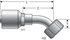 G25235-0812X by GATES - Hyd Coupling/Adapter- Female Flat-Face O-Ring Swivel - 45 Bent Tube (MegaCrimp)