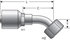 G25235-0808X by GATES - Hyd Coupling/Adapter- Female Flat-Face O-Ring Swivel - 45 Bent Tube (MegaCrimp)