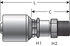 G25500-0605X by GATES - Hydraulic Coupling/Adapter - SAE Male Inverted Swivel (MegaCrimp)