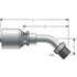 G25502-0606X by GATES - Hydraulic Coupling/Adapter - SAE Male Inverted Swivel - 45 Bent Tube (MegaCrimp)