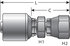 G25540-0808 by GATES - Hydraulic Coupling/Adapter - Female Air Brake Swivel (MegaCrimp)