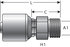G25615-0612 by GATES - Hydraulic Coupling/Adapter - Male DIN 24 Cone - Light Series (MegaCrimp)