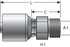G25615-0615 by GATES - Hydraulic Coupling/Adapter - Male DIN 24 Cone - Light Series (MegaCrimp)