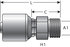 G25615-0610 by GATES - Hydraulic Coupling/Adapter - Male DIN 24 Cone - Light Series (MegaCrimp)