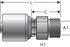 G25615-0410 by GATES - Hydraulic Coupling/Adapter - Male DIN 24 Cone - Light Series (MegaCrimp)